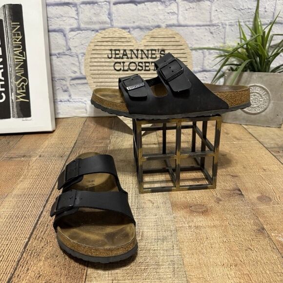 Birkenstock Arizona black Sandals Unisex 44 US 11-11.5 - Picture 3 of 9